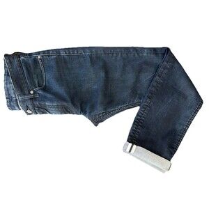 Levi’s 511 Slim Fit Dark Wash Jeans Reflective Cuff Reinforced Crotch Sz W32 L32